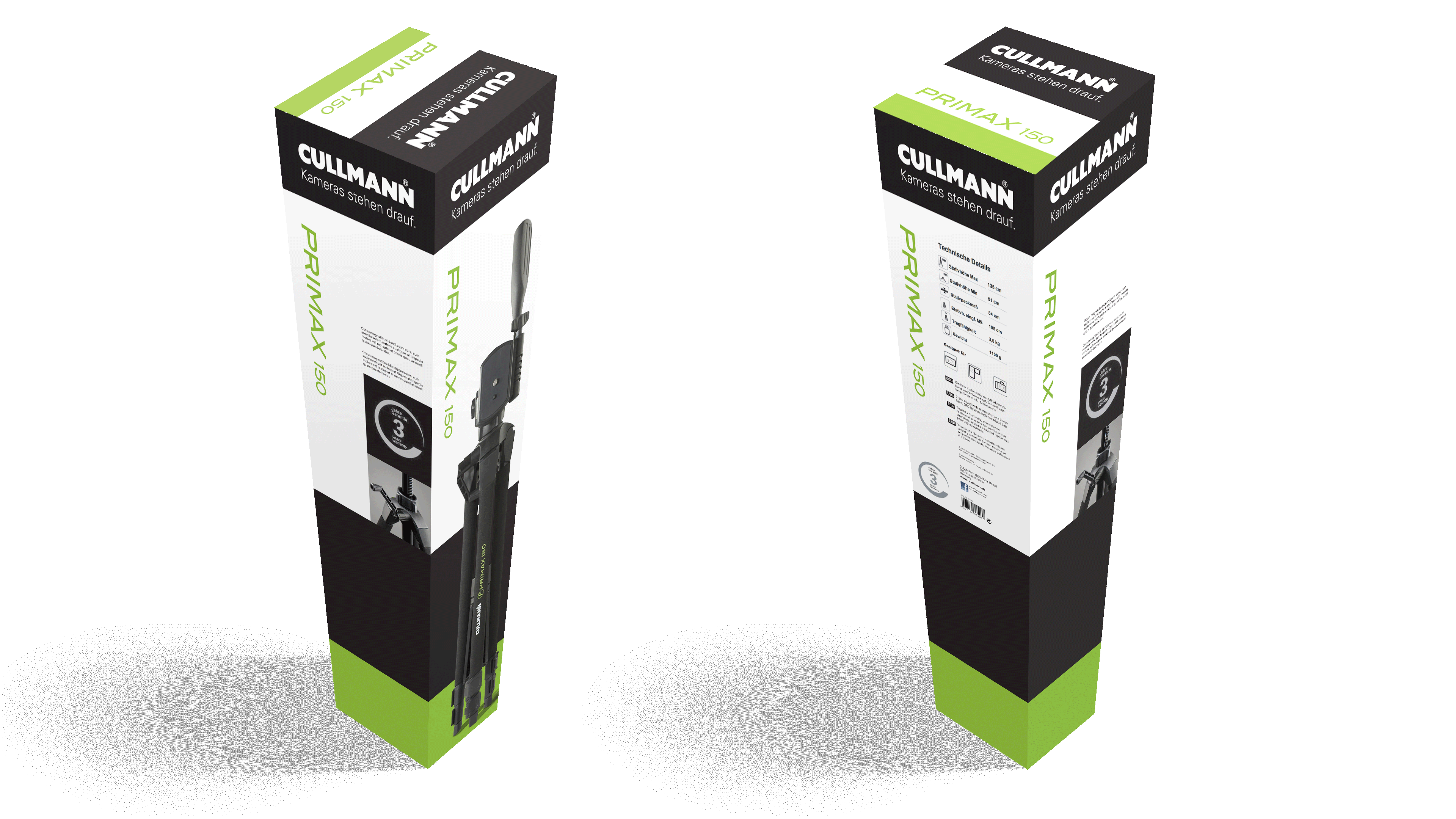 Cullmann-Stative Verpackungen hoch